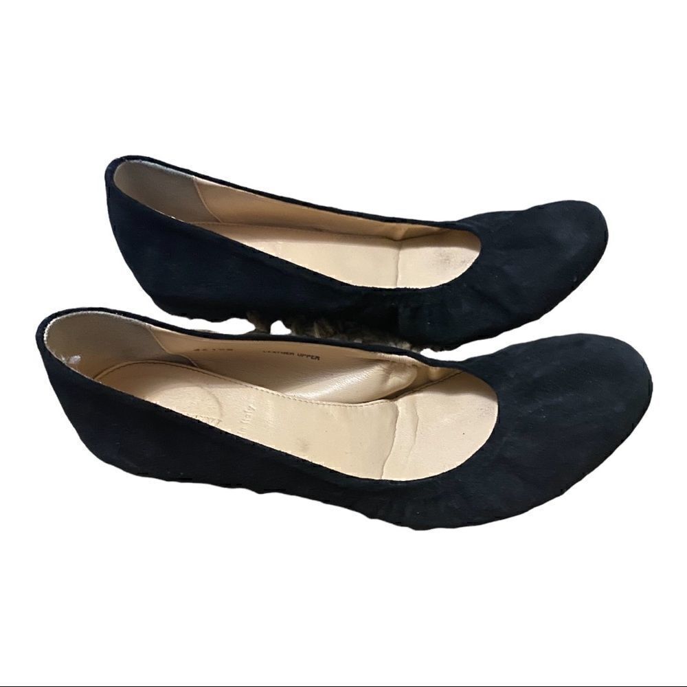 J. Crew| Black Cece Suede Ballet Flats | 6.5
